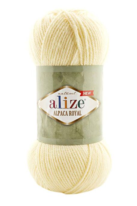 Alize Yarn - ALİZE ALPACA ROYAL NEW 01 Krem