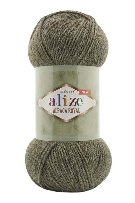 Alize Yarn - ALİZE ALPACA ROYAL NEW 577 Haki Melanj