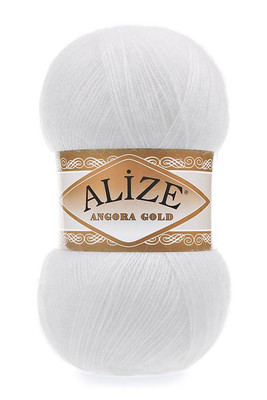 ALİZE - ALİZE ANGORA GOLD 55 Beyaz