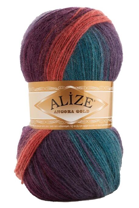 Alize Yarn - ALİZE ANGORA GOLD BATİK COLOR 7563