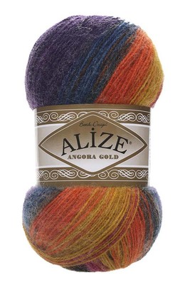 Alize Yarn - ALİZE ANGORA GOLD BATİK YARN 1560