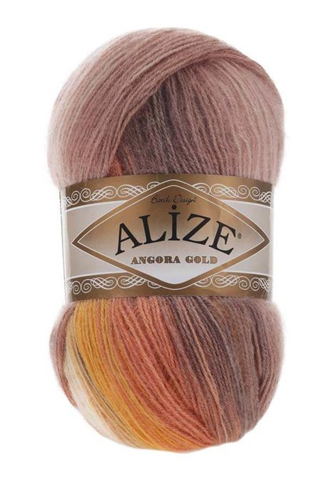 Alize Yarn - ALİZE ANGORA GOLD BATİK YARN 4741