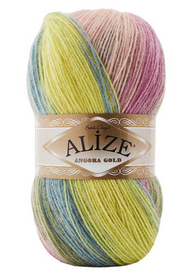 Alize Yarn - ALİZE ANGORA GOLD BATİK YARN 6792