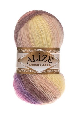 Alize Yarn - ALİZE ANGORA GOLD BATİK YARN 6954