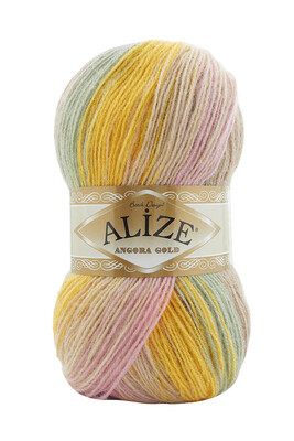 Alize Yarn - ALİZE ANGORA GOLD BATİK YARN 6958