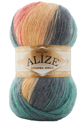 Alize Yarn - ALİZE ANGORA GOLD BATİK YARN 7399