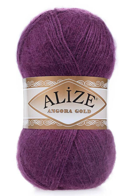 Alize Yarn - ALİZE ANGORA GOLD KNİTTİNG YARN 111 Damson