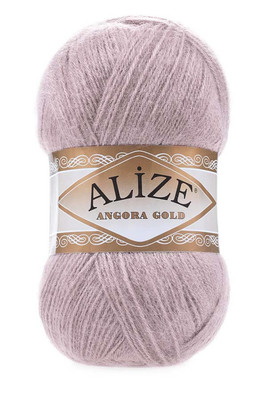 Alize Yarn - ALİZE ANGORA GOLD KNİTTİNG YARN 163 rose gray