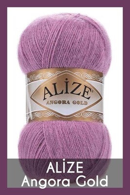 Alize Yarn - ALİZE ANGORA GOLD KNİTTİNG YARN 28 Dried Rose