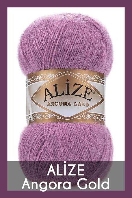 Alize Yarn - ALİZE ANGORA GOLD KNİTTİNG YARN 28 Dried Rose