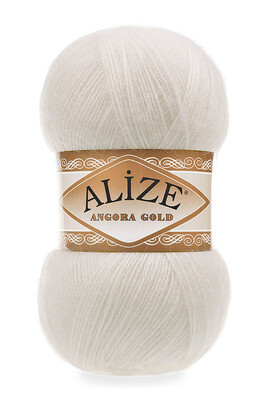 Alize Yarn - ALİZE ANGORA GOLD KNİTTİNG YARN 450 PEARL WHİTE