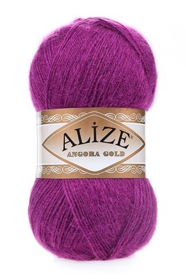 Alize Yarn - ALİZE ANGORA GOLD KNİTTİNG YARN 50 Fuchsia