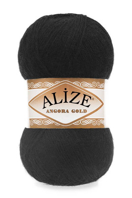 Alize Yarn - ALİZE ANGORA GOLD KNİTTİNG YARN 60 Black