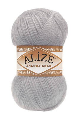 Alize Yarn - ALİZE ANGORA GOLD KNİTTİNG YARN 614 Gray melange