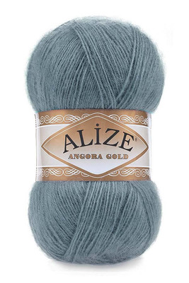 Alize Yarn - ALİZE ANGORA GOLD KNİTTİNG YARN 665 denim melange