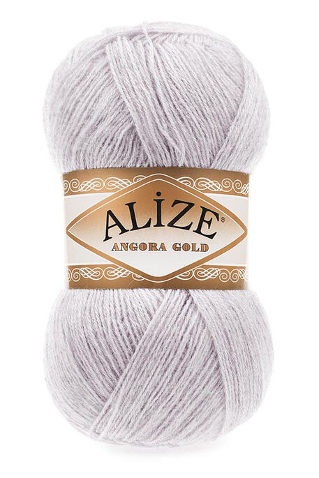 Alize Yarn - ALİZE ANGORA GOLD KNİTTİNG YARN 71 Light Grey