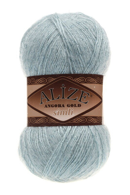 Alize Yarn - ALİZE ANGORA GOLD SİMLİ KNİTTİNG YARN 114 mint