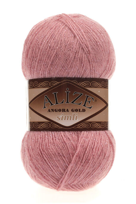 Alize Yarn - ALİZE ANGORA GOLD SİMLİ KNİTTİNG YARN 144 Dark Powder