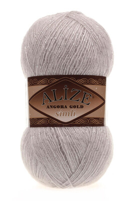 Alize Yarn - ALİZE ANGORA GOLD SİMLİ KNİTTİNG YARN 168 winter white