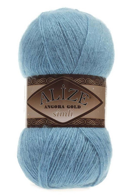 Alize Yarn - ALİZE ANGORA GOLD SİMLİ KNİTTİNG YARN 245 turquoise