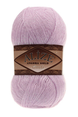 Alize Yarn - ALİZE ANGORA GOLD SİMLİ KNİTTİNG YARN 27 LİLAC