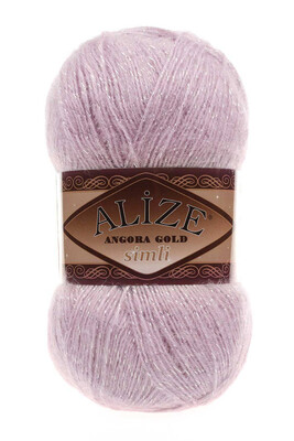 Alize Yarn - ALİZE ANGORA GOLD SİMLİ KNİTTİNG YARN 452 LIGHT ROSE