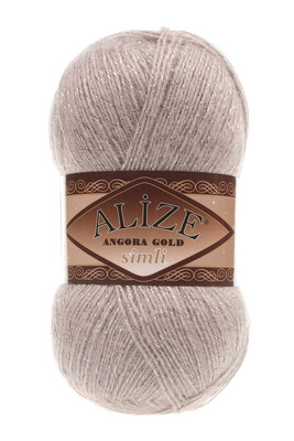 Alize Yarn - ALİZE ANGORA GOLD SİMLİ KNİTTİNG YARN 541 Mink