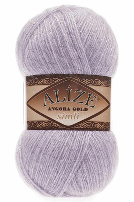 Alize Yarn - ALİZE ANGORA GOLD SİMLİ KNİTTİNG YARN 71 Lİght Grey