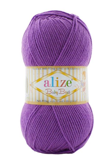 Alize Yarn - ALİZE BABY BEST 133 Menekşe