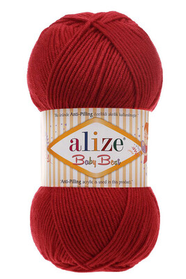 Alize Yarn - ALİZE BABY BEST KNİTTİNG YARN 106 DARK RED