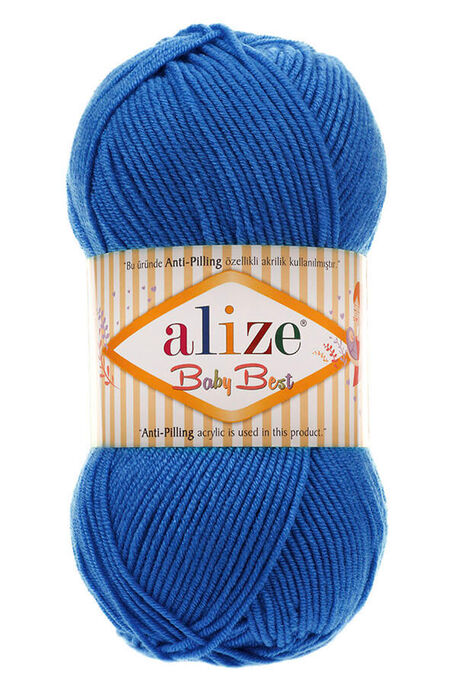 Alize Yarn - ALİZE BABY BEST KNİTTİNG YARN 141 SAX BLUE