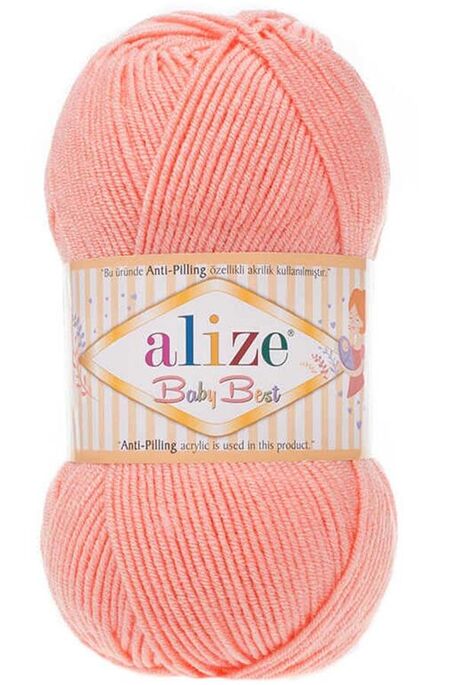 Alize Yarn - ALİZE BABY BEST KNİTTİNG YARN 145 SALMON