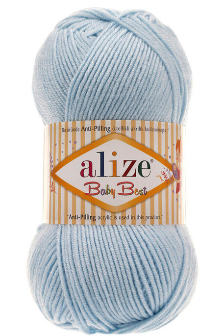 Alize Yarn - ALİZE BABY BEST KNİTTİNG YARN 183 LIGHT BLUE