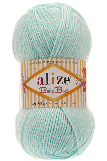 Alize Yarn - ALİZE BABY BEST KNİTTİNG YARN 19 WATER GREEN