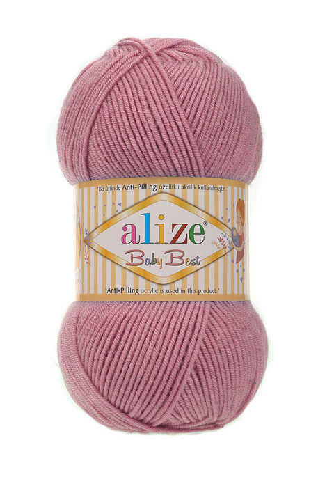 Alize Yarn - ALİZE BABY BEST KNİTTİNG YARN 286 DARK ROSE