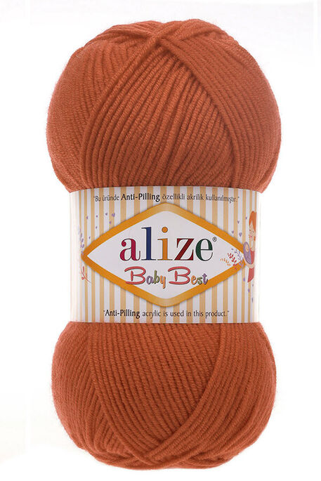 Alize Yarn - ALİZE BABY BEST KNİTTİNG YARN 408 CARROT