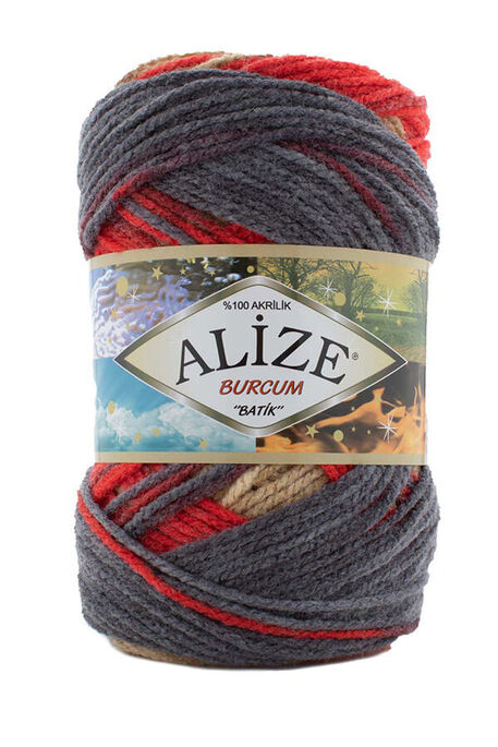 Alize Yarn - ALİZE BURCUM BATİK YARN 7390