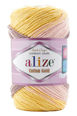 Alize Yarn - ALİZE COTTON GOLD BATİK YARN 6787