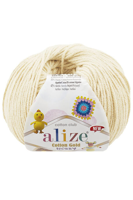 ALİZE - ALİZE COTTON GOLD HOBBY NEW 01 Krem