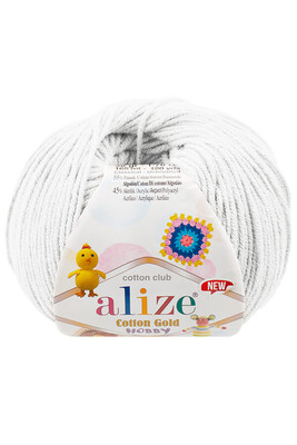 ALİZE - ALİZE COTTON GOLD HOBBY NEW 55 Beyaz