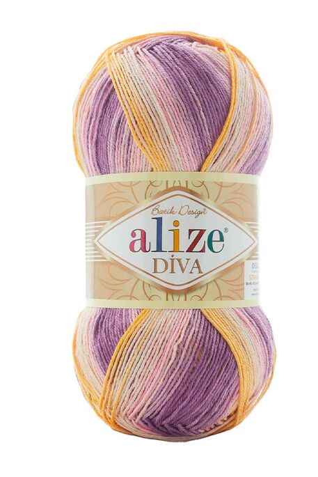 Alize Yarn - ALİZE DİVA BATİK COLOR 6958