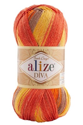 Alize Yarn - ALİZE DİVA BATİK COLOR 7632