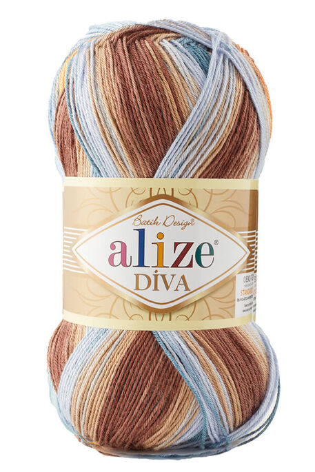 Alize Yarn - ALİZE DİVA BATİK COLOR 7648