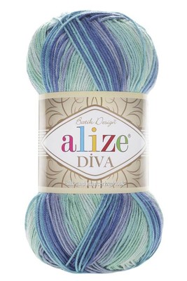 Alize Yarn - ALİZE DİVA BATİK KNİTTİNG YARN 1767