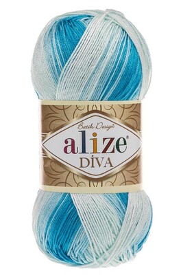 Alize Yarn - ALİZE DİVA BATİK KNİTTİNG YARN 2130