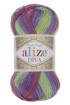 Alize Yarn - ALİZE DİVA BATİK KNİTTİNG YARN 3241