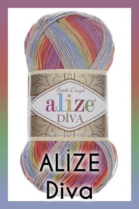 Alize Yarn - ALİZE DİVA BATİK KNİTTİNG YARN 3242