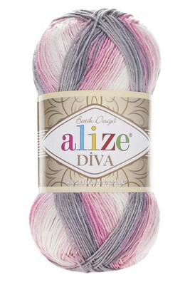 Alize Yarn - ALİZE DİVA BATİK KNİTTİNG YARN 3245