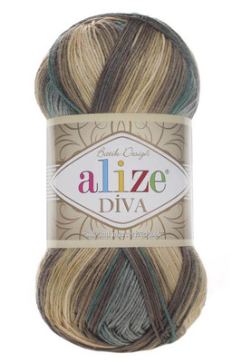 Alize Yarn - ALİZE DİVA BATİK KNİTTİNG YARN 3307