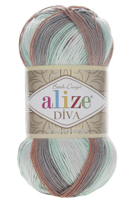 Alize Yarn - ALİZE DİVA BATİK KNİTTİNG YARN 5550